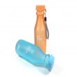 Wasserflaschen-Set BPA-frei 550ml Wasser-Trinkflasche Sport Tritan blau+orange