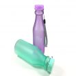 Wasserflaschen-Set BPA-frei 550ml Wasser-Trinkflasche Sport Tritan minze+lila