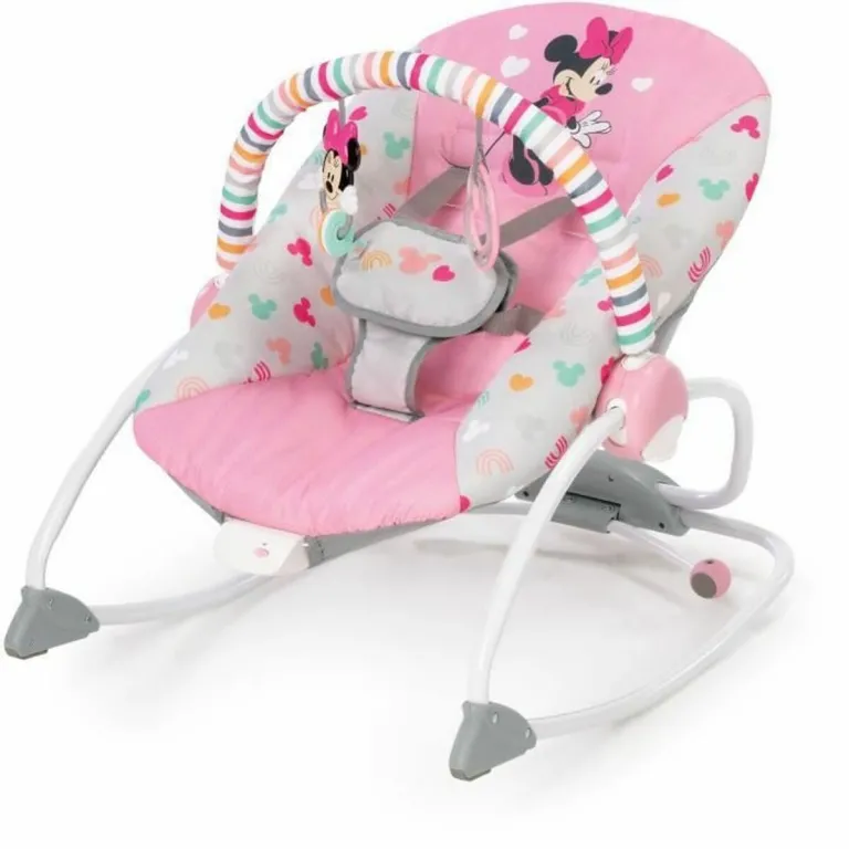Bright starts Minnie mouse Babywippe Baby Schaukelwippe Baby-Liegestuhl Bright Starts Minnie Mouse