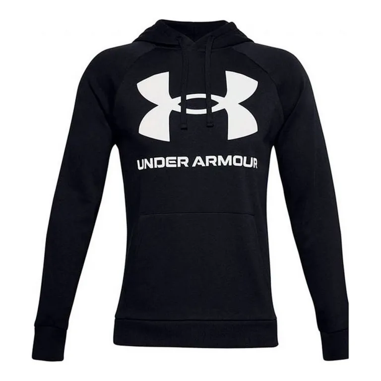 Under armour Herren Sweater mit Kapuze Under Armour Rival Fleece Big Logo Schwarz