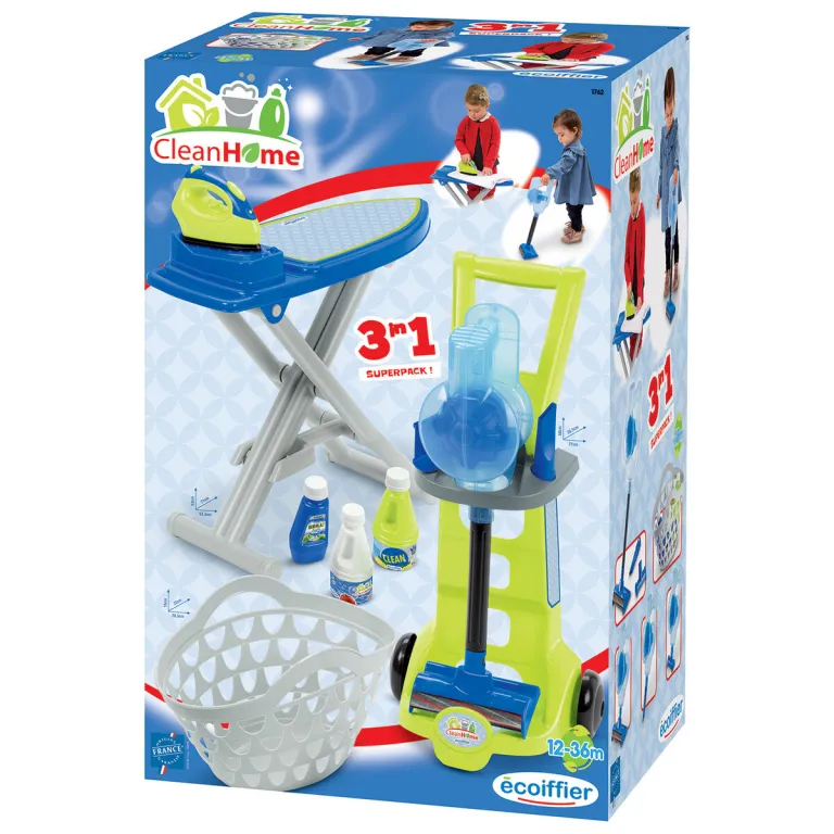 Ecoiffier Reinigungs- und Aufbewahrungskit Clean Home Spielzeug