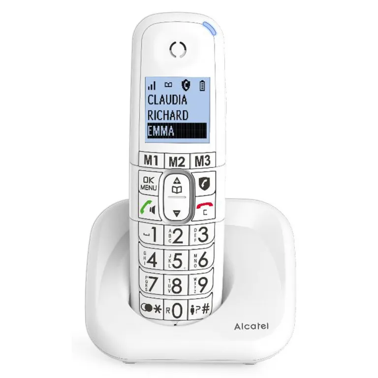 Alcatel Kabelloses Telefon Wei Handset