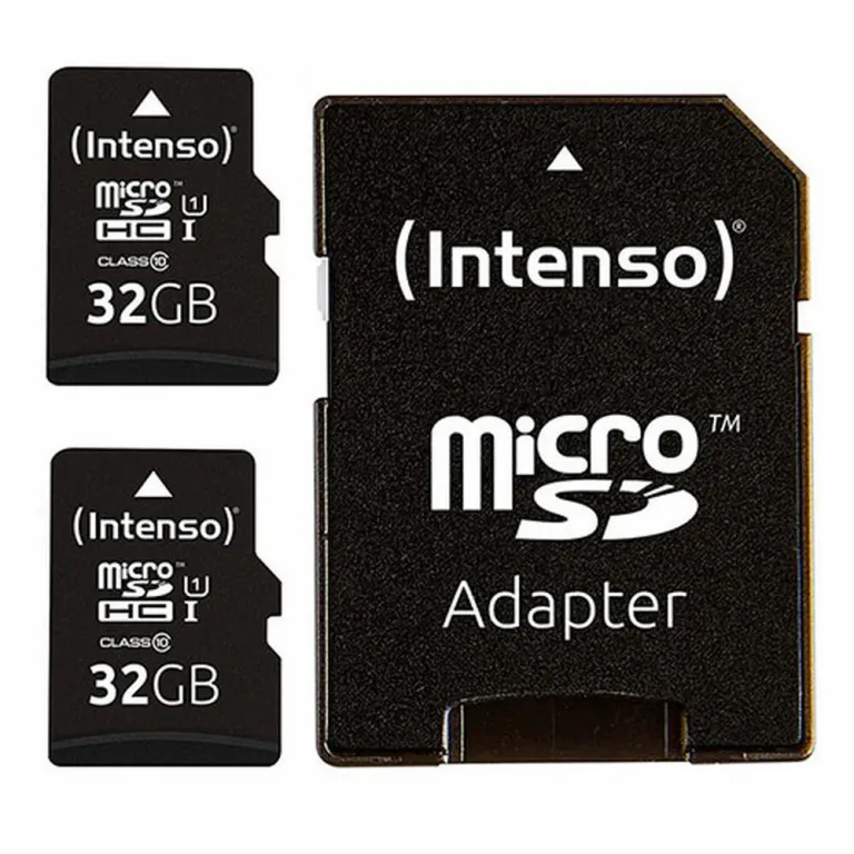 Intenso Mikro SD Speicherkarte mit Adapter INTENSO 32 GB x 2