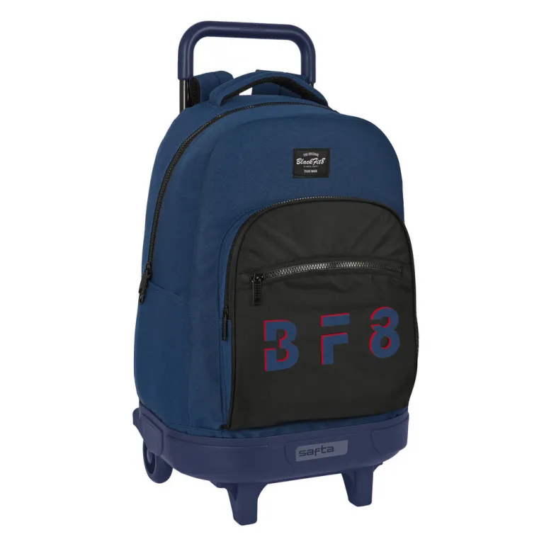 Blackfit8 Kinder Rucksack mit Rdern BlackFit8 Urban Schwarz Marineblau 33 x 45 x 22 cm