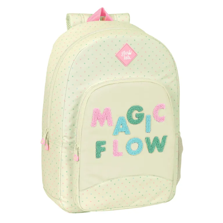 Glow lab Kinder Rucksack Glow Lab Magic flow Beige 30 x 46 x 14 cm