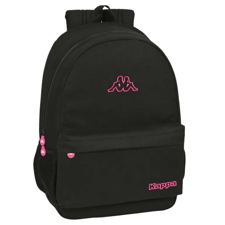 Kappa Kinder Rucksack Black and pink Schwarz 30 x 46 x 14 cm