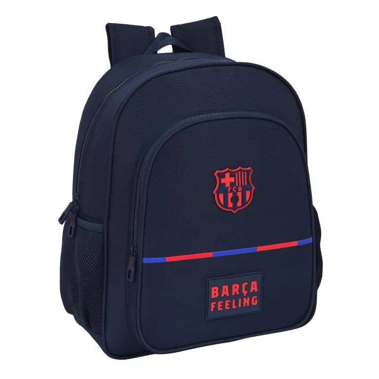 F.c. barcelona Kinder Rucksack F.C. Barcelona Marineblau 32 x 38 x 12 cm