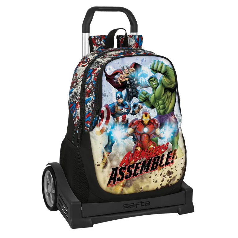 The avengers Kinder Rucksack mit Rdern The Avengers Forever Bunt 32 x 44 x 16 cm