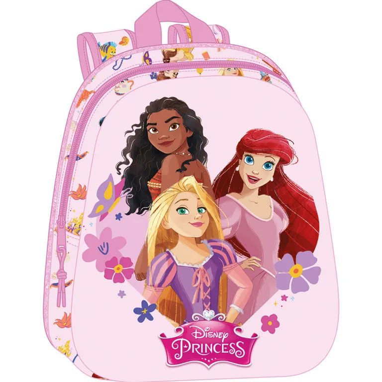 Kinderrucksack Rucksack Kindergartentasche Disney Princess Rosa 27 x 33 x 10 cm