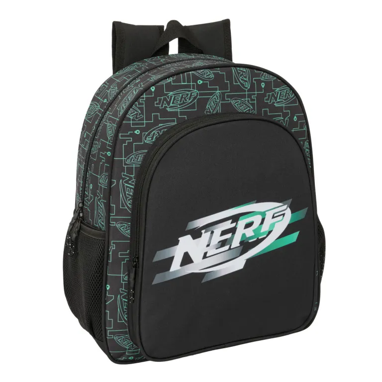 Kinder Rucksack Nerf Game Schwarz 32 x 38 x 12 cm