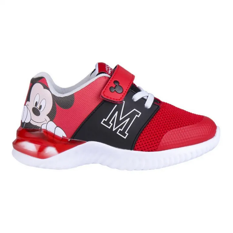 Kinderschuhe Sneaker Sportschuhe Turnschuhe Klettverschluss mit LED Mickey Maus