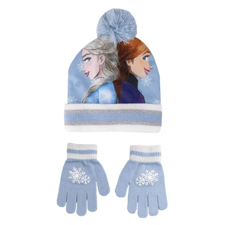 Frozen Mtze und Handschuhe 2 Stcke Blau