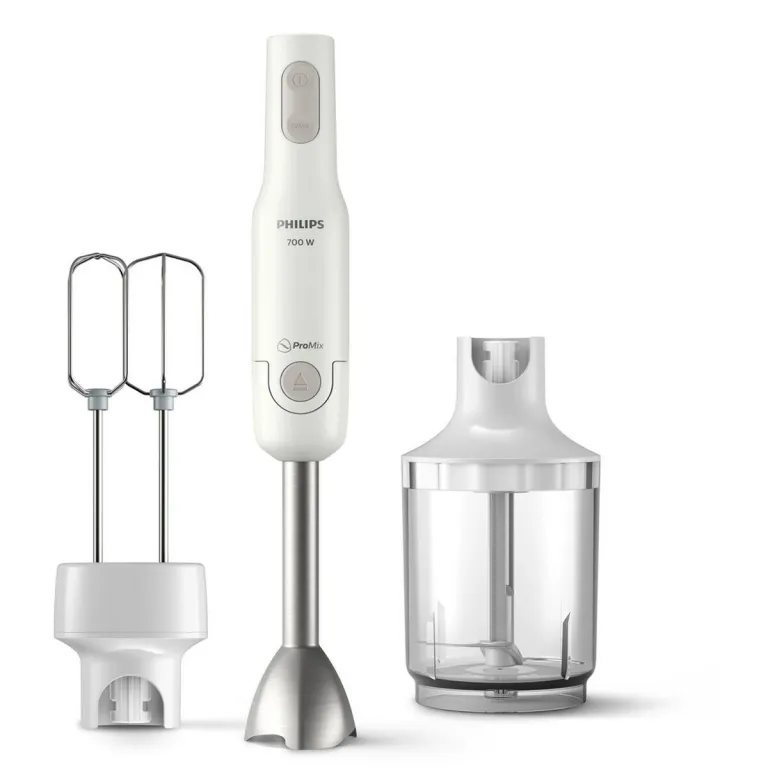 Philips Multifunktions Handmixer mit Zubehr HR2546/00 Wei 700 W