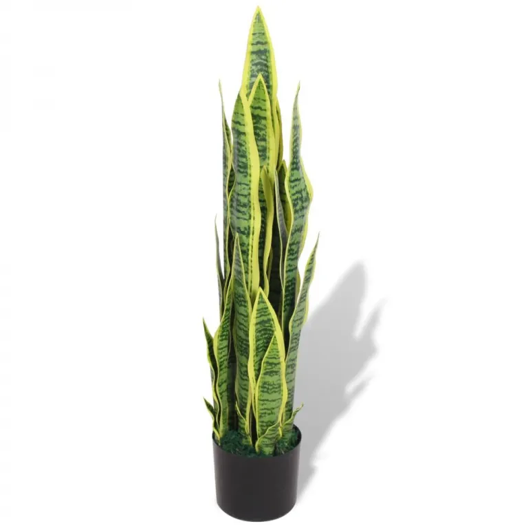 Knstliche Sansevieria Bogenhanf mit Topf 90 cm Grn Pflanze realistisch echt