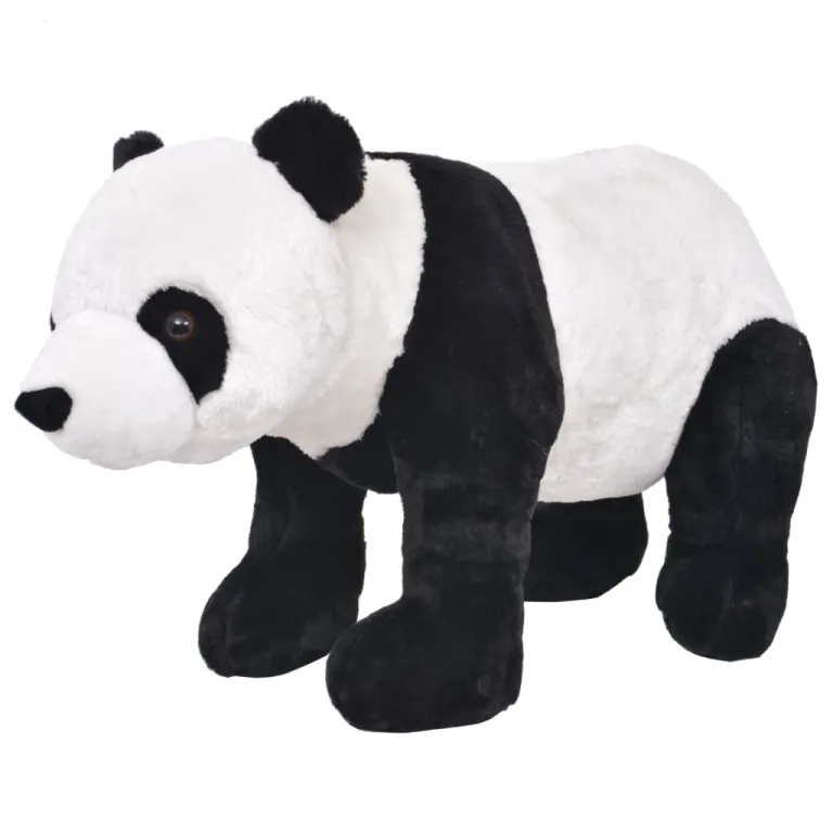 Stofftier Kuscheltier Plschtier Stehend Panda Schwarz und Wei XXL