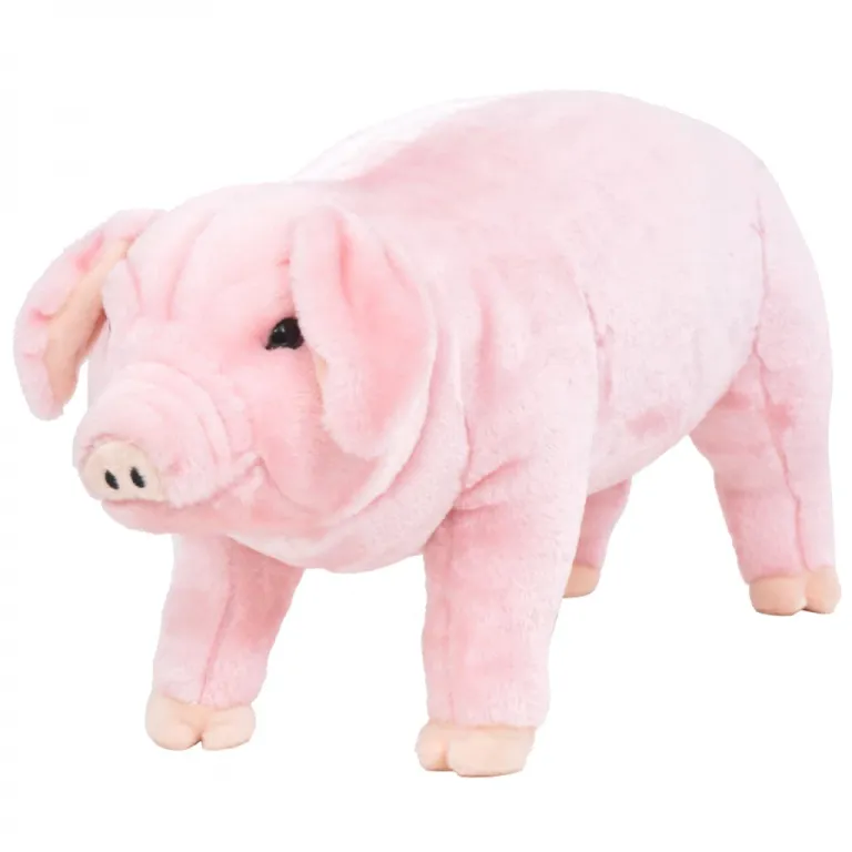 Stofftier Kuscheltier Plschtier Stehend Schwein Rosa XXL