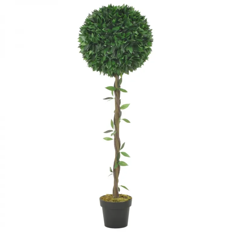 Knstliche Pflanze Lorbeerbaum mit Topf Grn 130 cm Pflanze realistisch echt