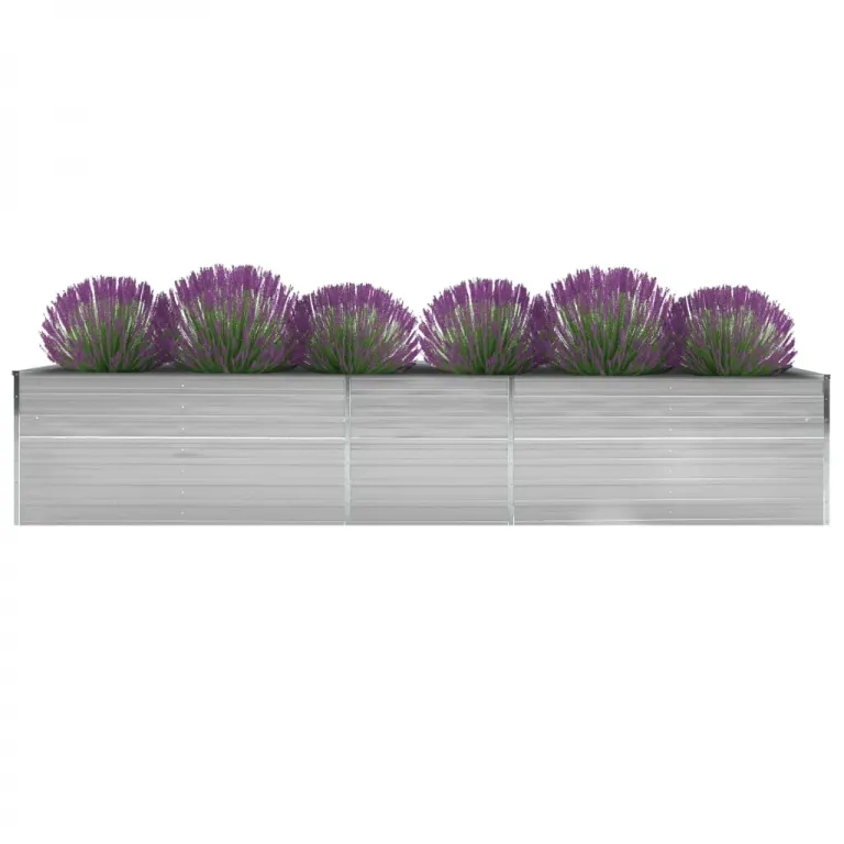 Garten-Hochbeet Verzinkter Stahl 4008077 cm Grau