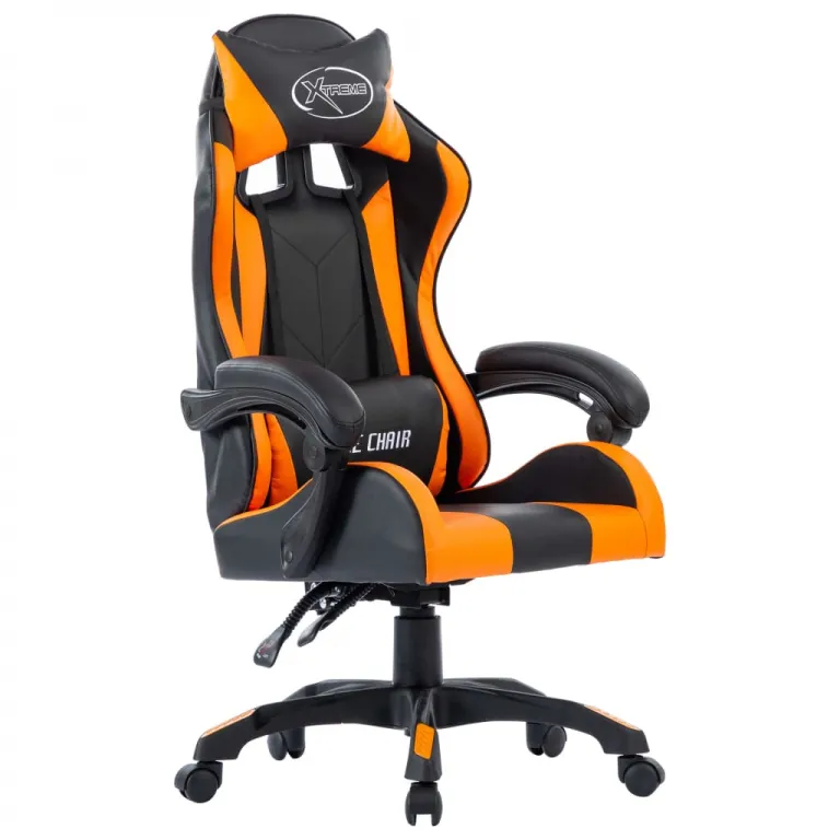 Gaming-Stuhl Orange Kunstleder Gaming Sessel Computerstuhl Ergonomisch