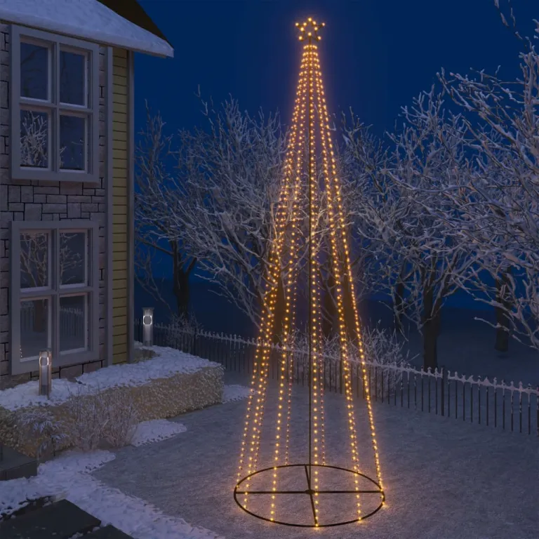 Weihnachtsbaum Kegelform 752 Warmweie LEDs Deko 160x500 cm