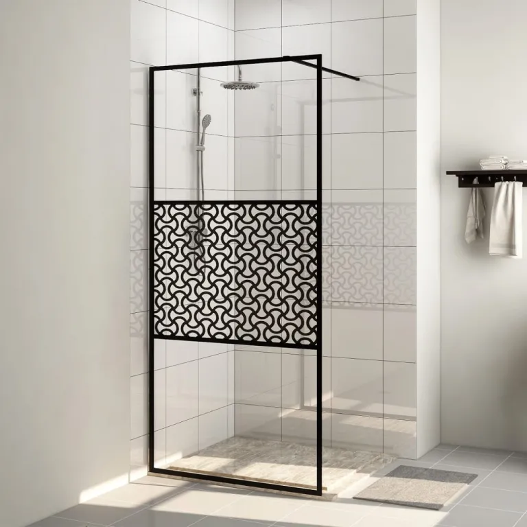 Walk In Duschwand fr Begehbare Dusche mit Klarem ESG Glas 90x195 cm