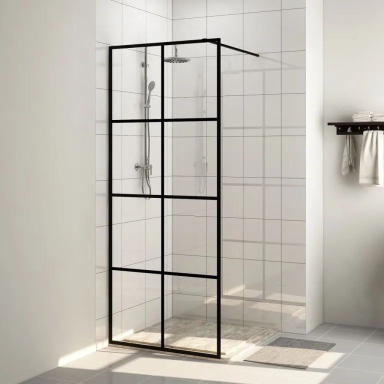Walk In Duschwand fr Begehbare Dusche mit Klarem ESG Glas 80x195 cm