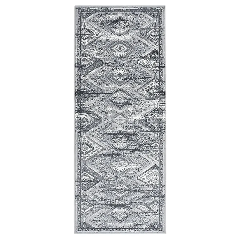 Teppichlufer BCF Orientalisch Grau 80x200 cm Teppich Brcke