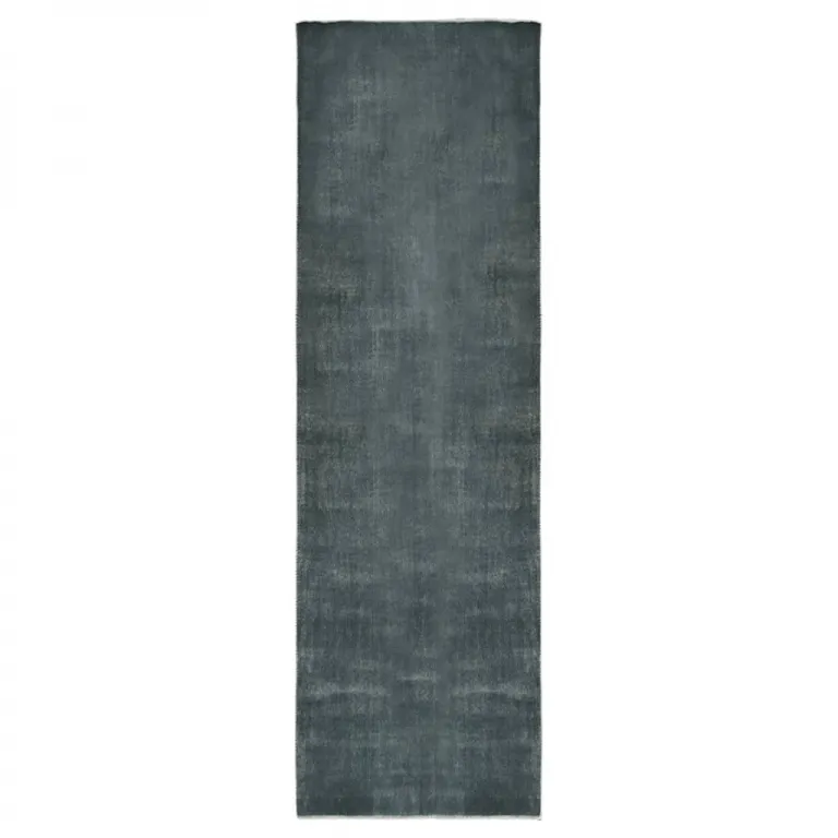 Teppichlufer Waschbar Faltbar Grau 80x300 cm Polyester Teppich Brcke