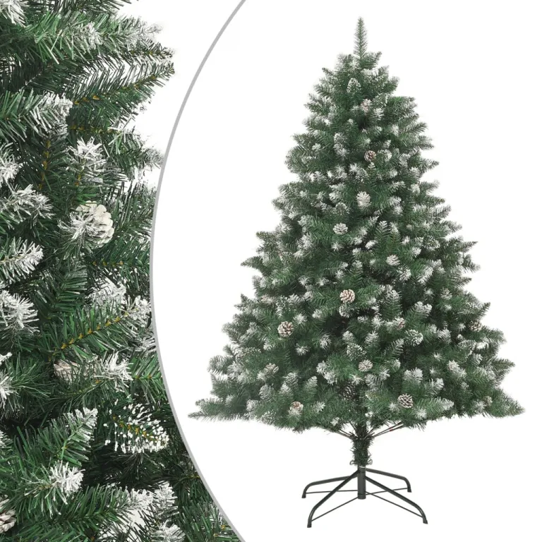 Knstlicher Weihnachtsbaum mit Stnder 180 cm PVC