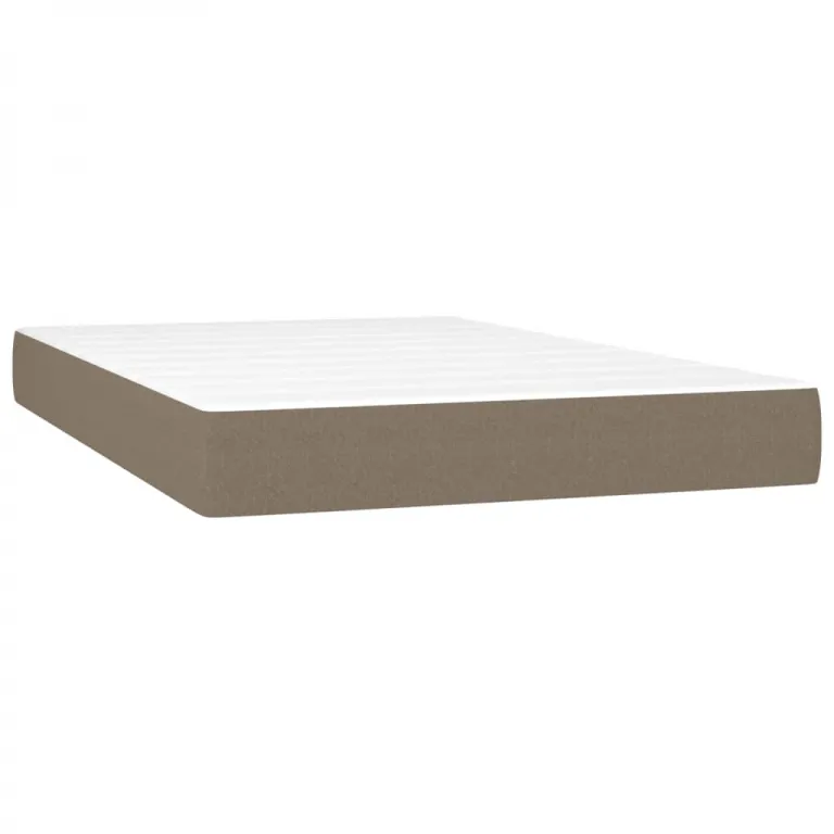 Taschenfederkernmatratze Taupe 120x200x20 cm Stoff Federkern Matratze Bett