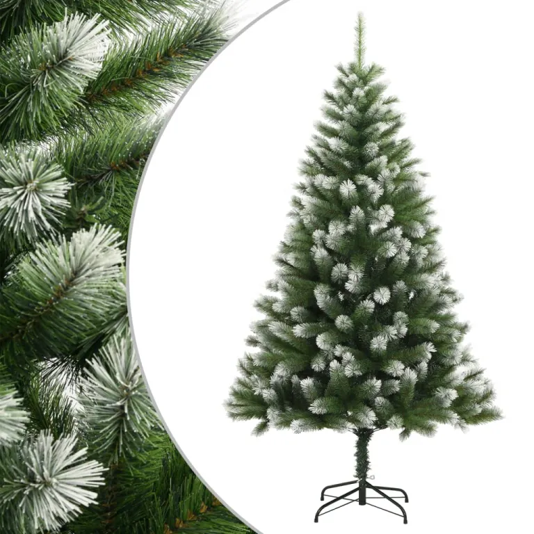 Knstlicher Weihnachtsbaum Klappbar Beschneit 180 cm