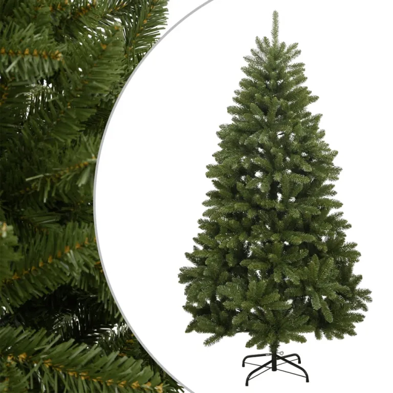 Knstlicher Weihnachtsbaum Klappbar mit Stnder Grn 150 cm