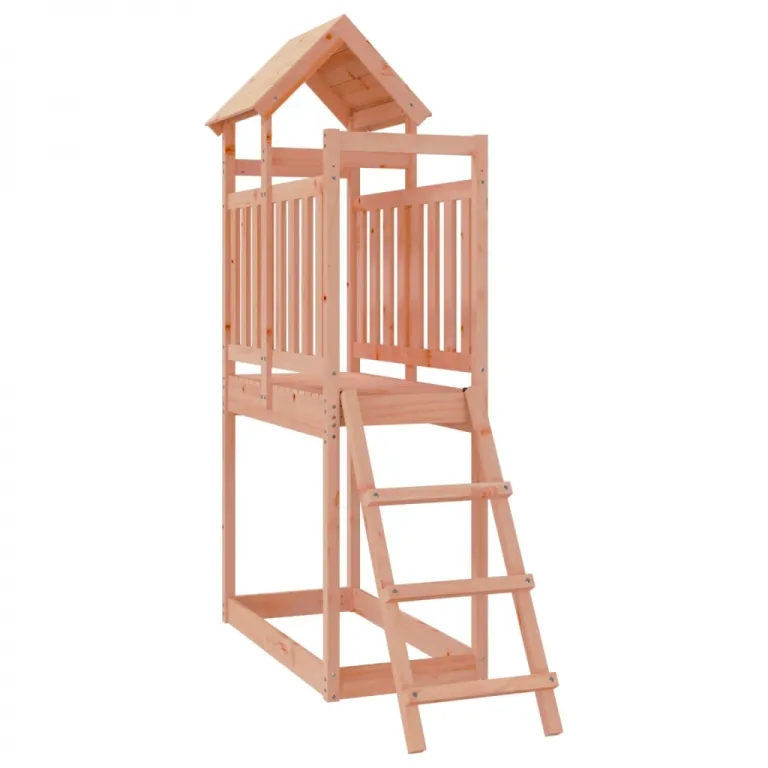 Spielturm mit Leiter 53x110x214 cm Massivholz Douglasie Garten Kinder Kletterturm