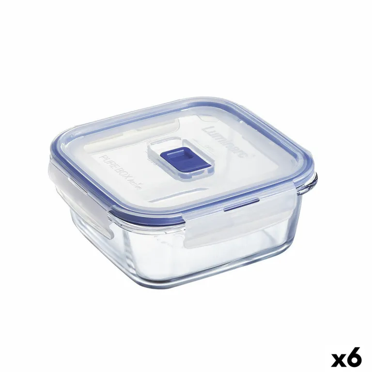 Lunchbox hermetisch Luminarc Pure Box Active 760 ml zweifarbig Glas 6 Stck