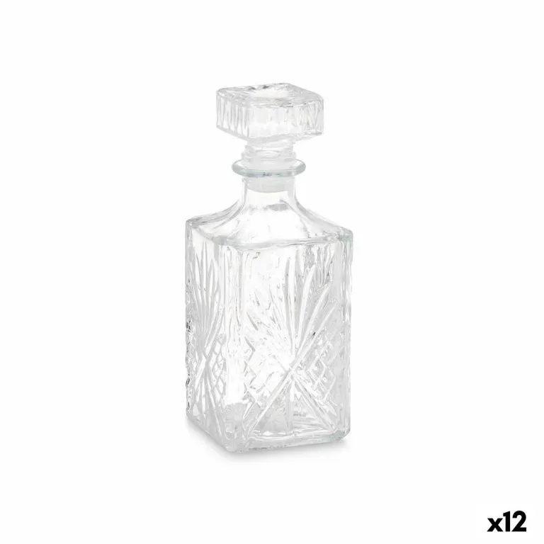 Glas-Flasche Likr Rhombusse Durchsichtig 900 ml 12 Stck