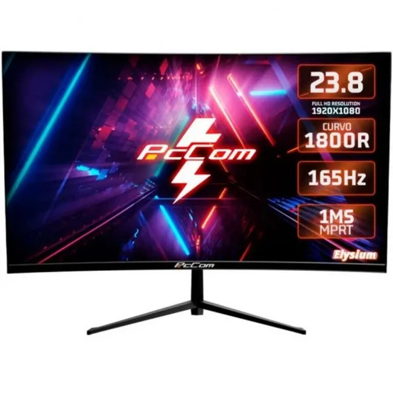 Pccom Monitor PcCom Elysium GO2480CV 23,8 Zoll 165 Hz Computer Bildschirm PC Display