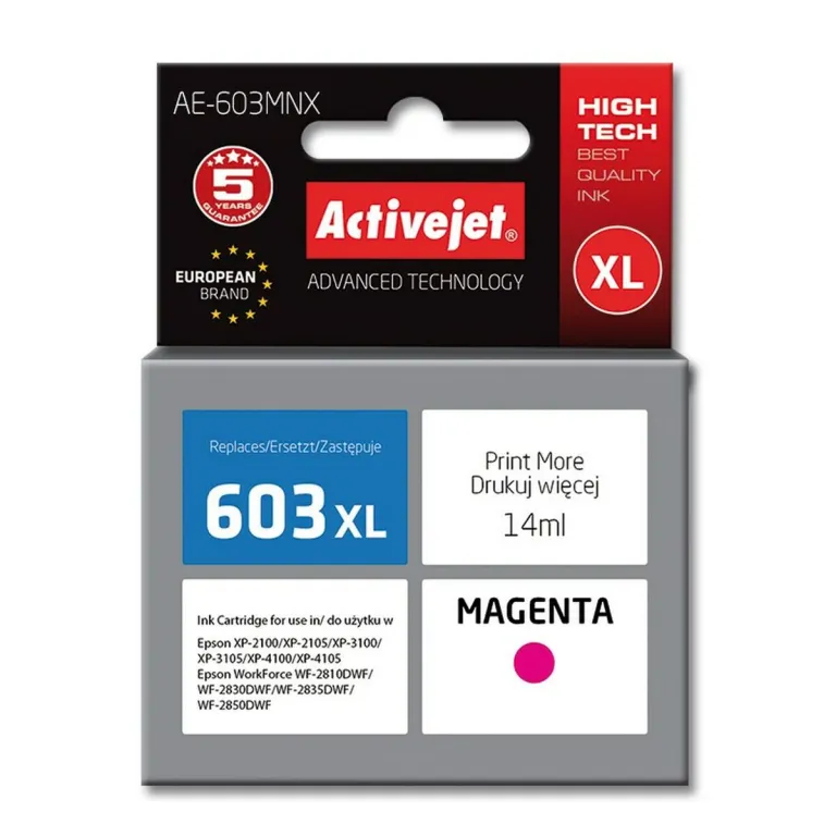 Activejet Original Tintenpatrone AE-603MNX Magenta