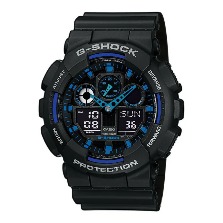 Herrenuhr Casio G-Shock GA-100-1A2ER  51 mm Schwarz Bunt