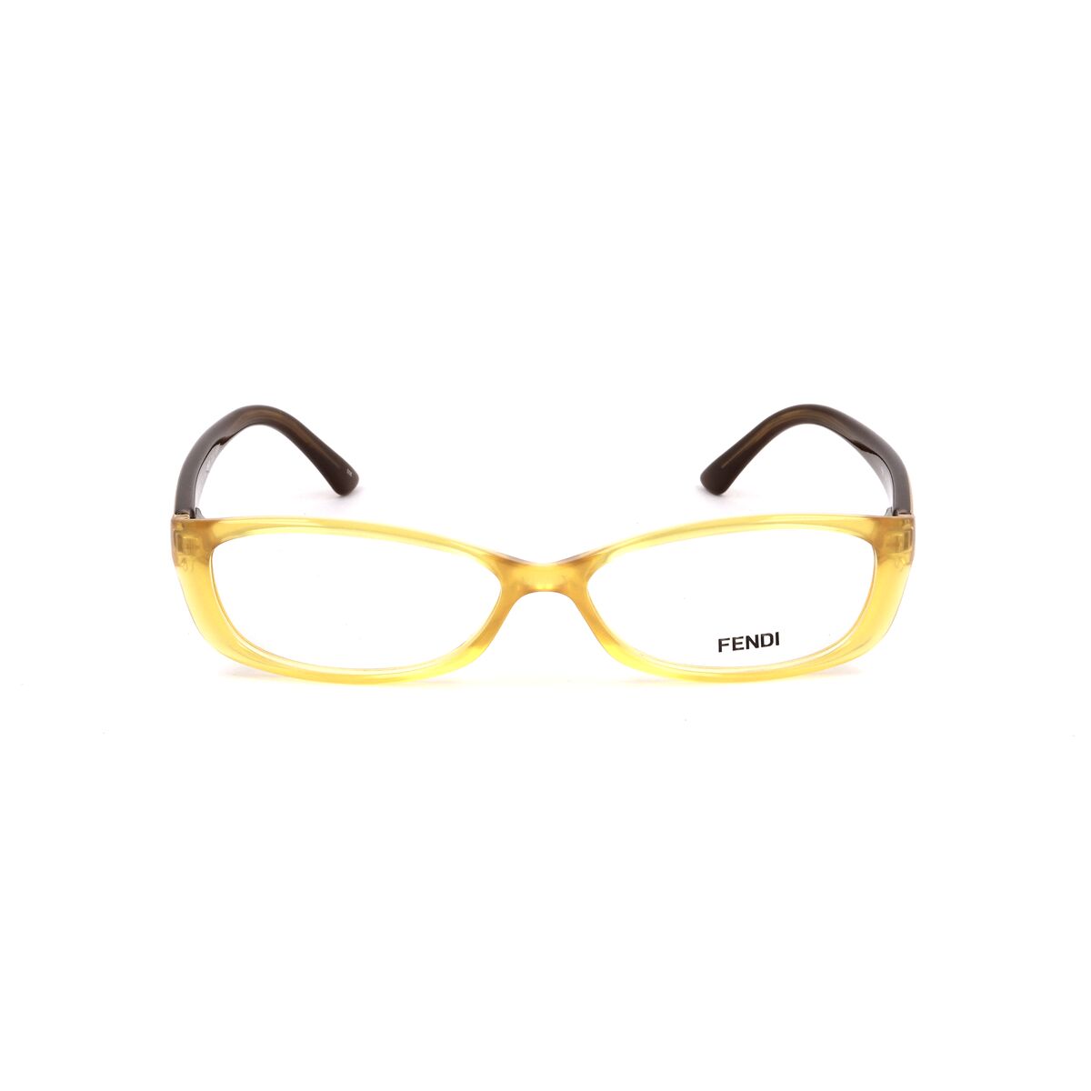 Fendi Brillenfassung FENDI-881-832 Orange Gelb Brille Ohne Sehstärke Brillengest