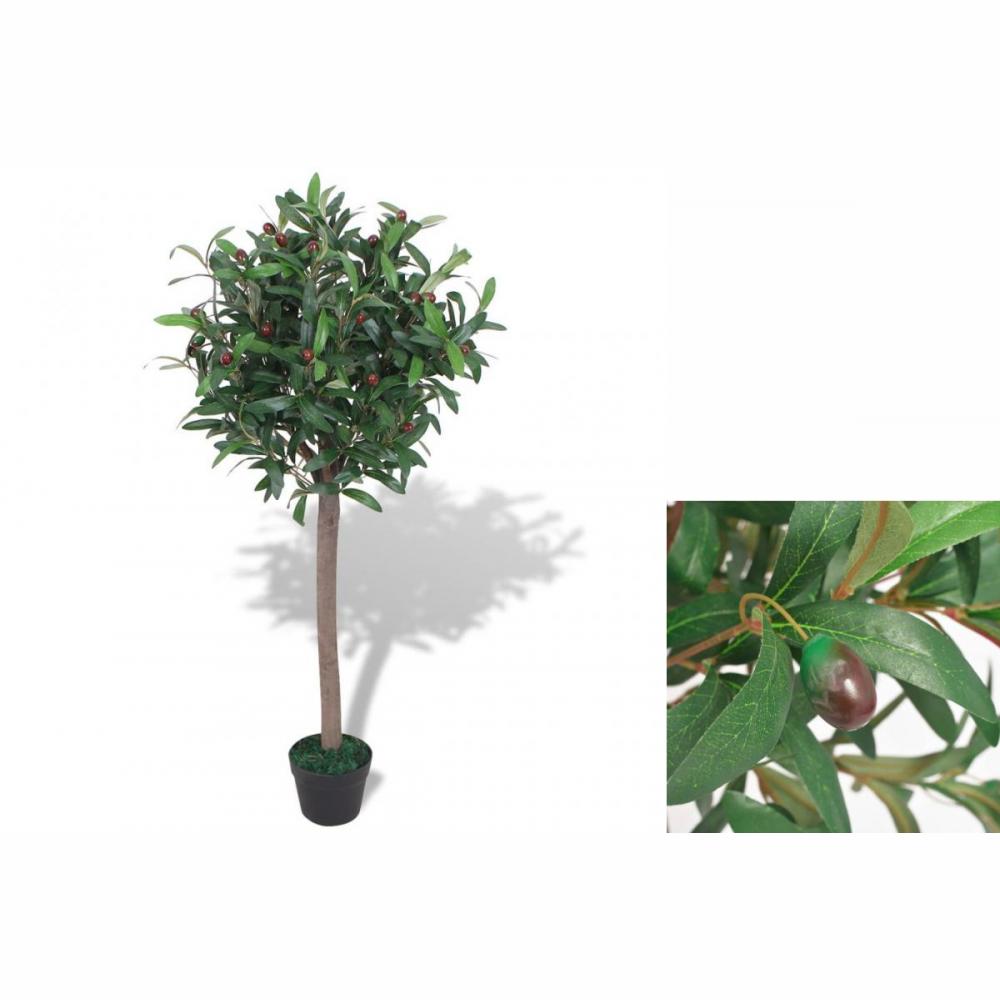 Künstlicher Lorbeerbaum Mit Topf 120 Cm Grün Pflanze Realistisch Echt