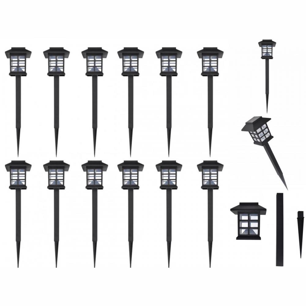 Solarleuchte LED-Licht Set Für Den Außenbereich 12 Stück Gartenlampe Garten