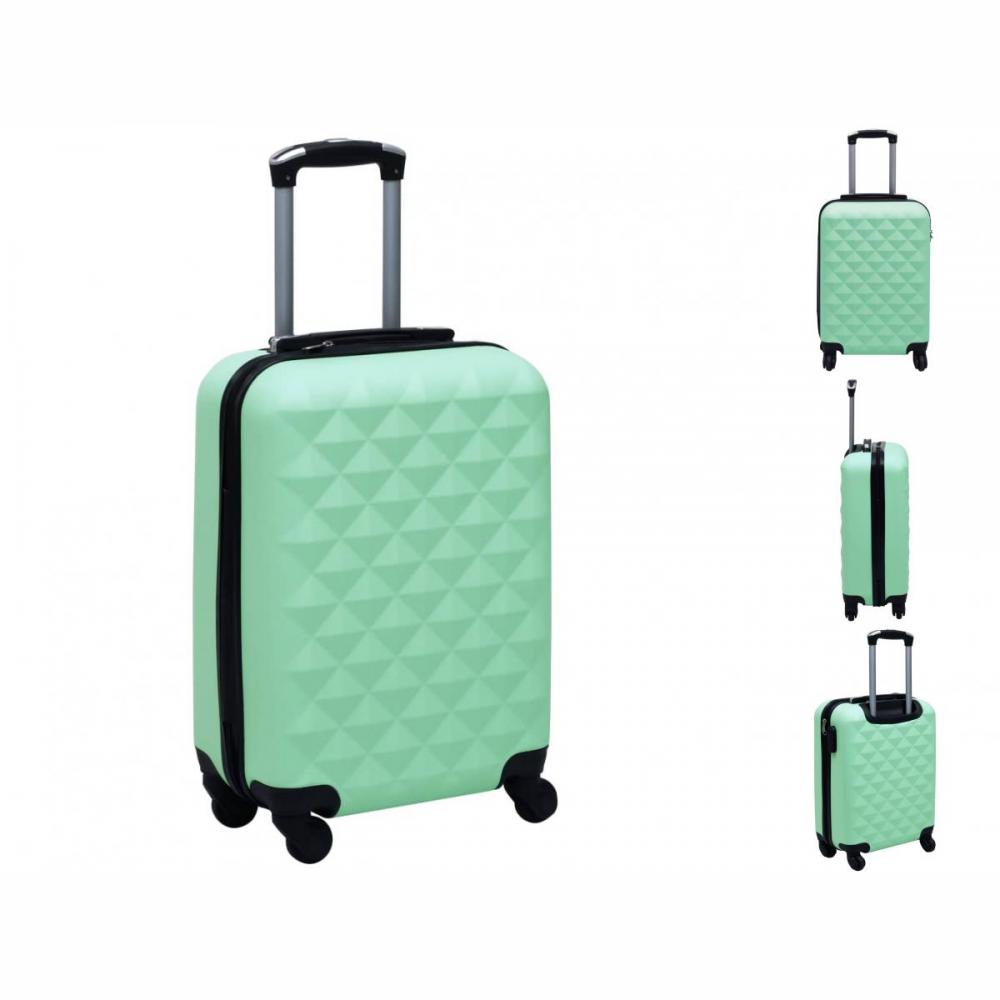 Hartschale Trolley Minzgrün ABS Koffer Kunststoff