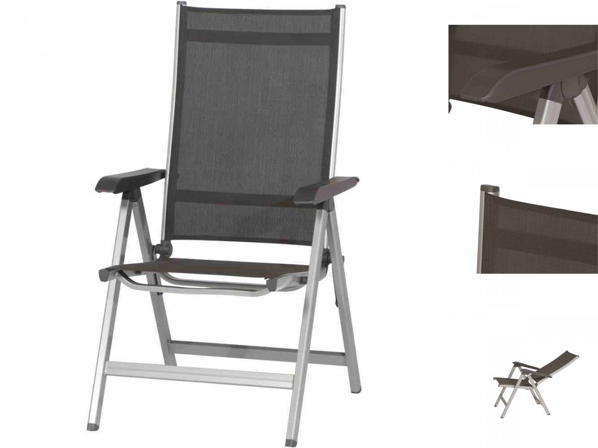 KETTLER Folding Chair Basic Plus, Silver/Anthracite | eBay